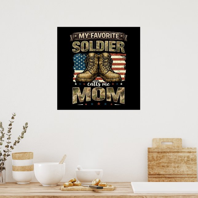 Min favorit soldat kallar mig mamma poster (Kök)