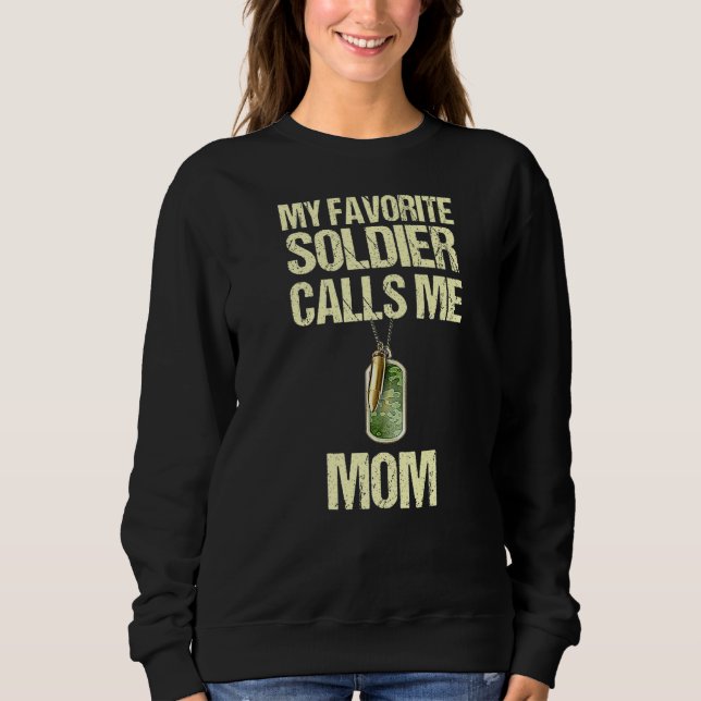 Min favorit soldat kallar mig mamma stolt militär  t shirt (Framsida)