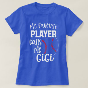Min favorit- spelareappeller mig Gigi baseballgåv T Shirt