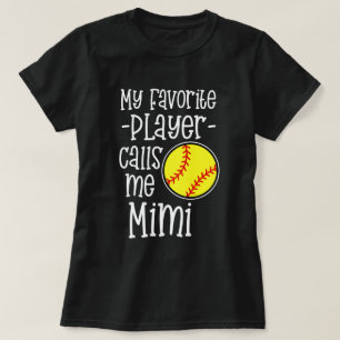 Min favorit- spelareappeller mig lek för softball t shirt