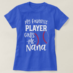 Min favorit- spelareappeller mig Nana baseballgåv T Shirt