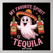 Min Favorit Sprit är Tequila Halloween Dricka