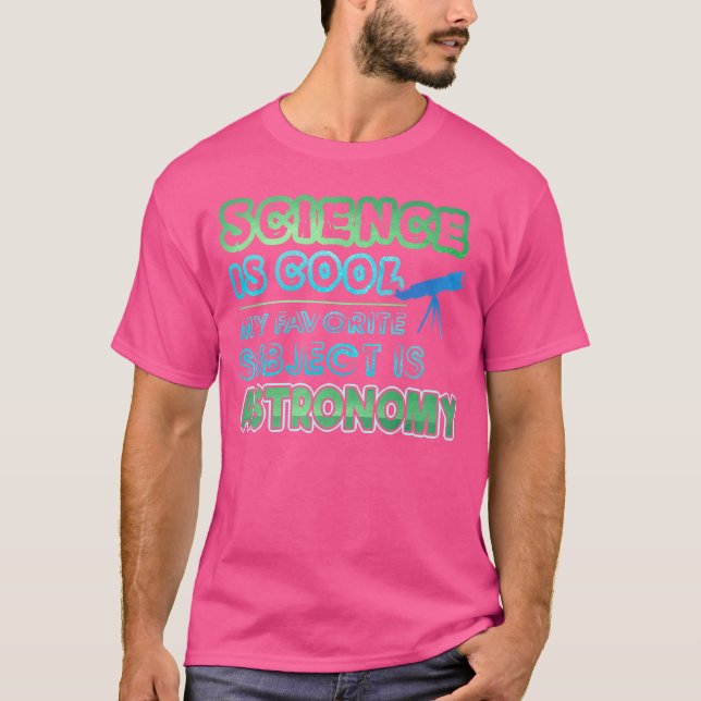 Min favorit Subjekt är astronomi T Shirt (Framsida)