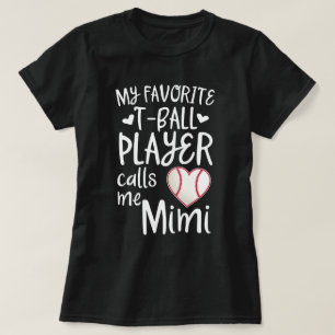 Min favorit- T-boll spelareappeller mig baseball T Shirt