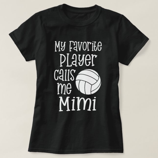 Min favorit- volleybollspelareappeller mig gåva t shirt (Design framsida)