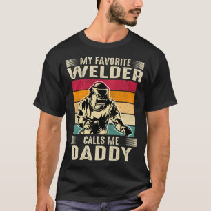 Min favorit Welder kallar mig DADDY Vintage Weldin T Shirt