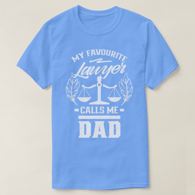 Min favoritadvokat kallar mig Pappa advokat advoka T Shirt (Design framsida)