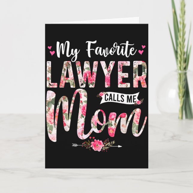 Min favoritadvokat ringde mig mamma god mors dag  kort (Framsida)
