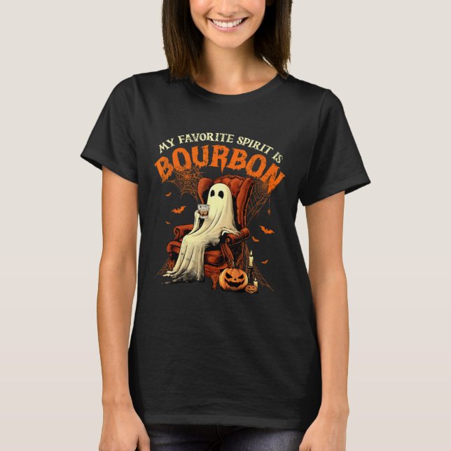 Min Favoritande är Rolig Halloween Ghost T Shirt (Framsida)