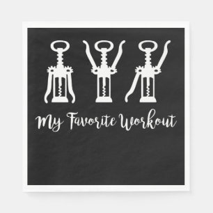 Min favoritarbetsplats Vin Älskare Gift Idea-gem Pappersservett
