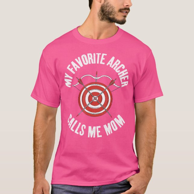 Min favoritarcher kallar mig Mamma Bowhunting Arch T Shirt (Framsida)