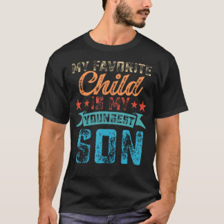 Min favoritbarn är min yngsta son Vintage pappa T Shirt