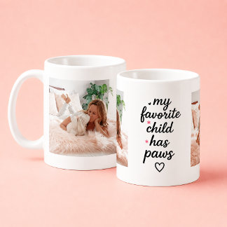 Min Favoritbarn Har Tassar Anpassad Husdjur Foto K Kaffemugg