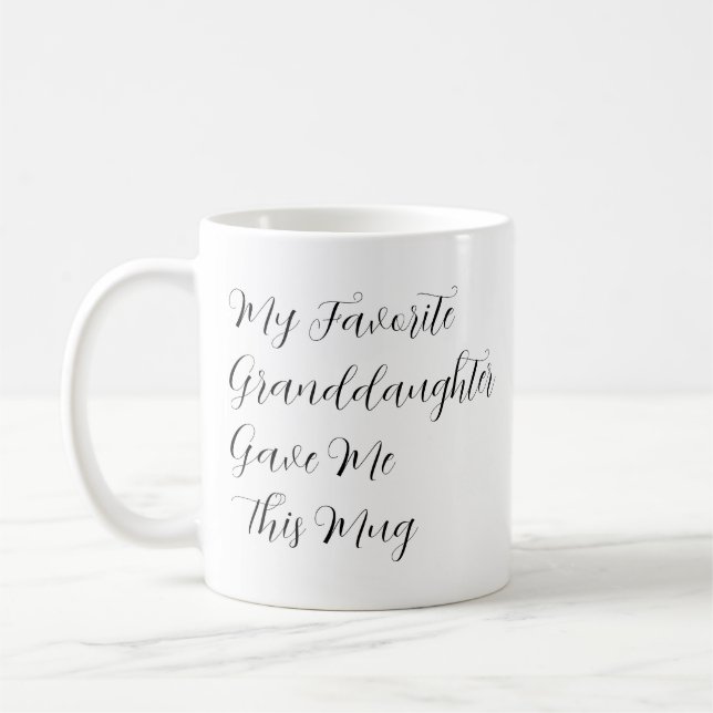 Min favoritbarnsdotter gav mig den här muggen kaffemugg (Vänster)