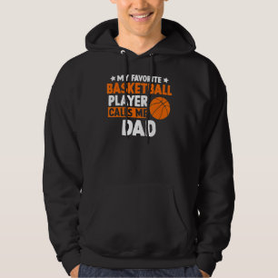 Min favoritbasketboll kallar mig Pappa Fars dag 1 Hoodie