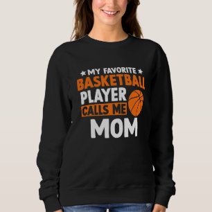 Min favoritbasketboll ringer mig Mors dag Mamma T Shirt