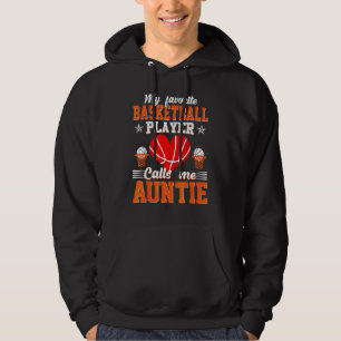 Min favoritbasketspelare kallar mig Auntie Moth Hoodie