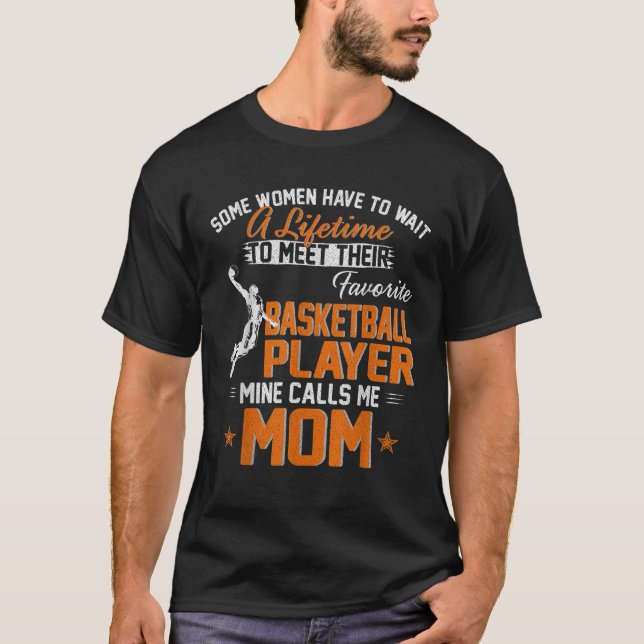 Min favoritbasketspelare kallar mig Mamma Gift Fo T Shirt (Framsida)