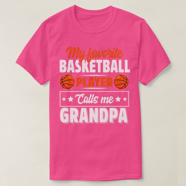 Min favoritbasketspelare kallar mig morfar-klipp t shirt (Design framsida)
