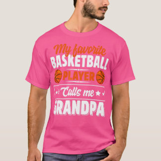 Min favoritbasketspelare kallar mig morfar-klipp t shirt
