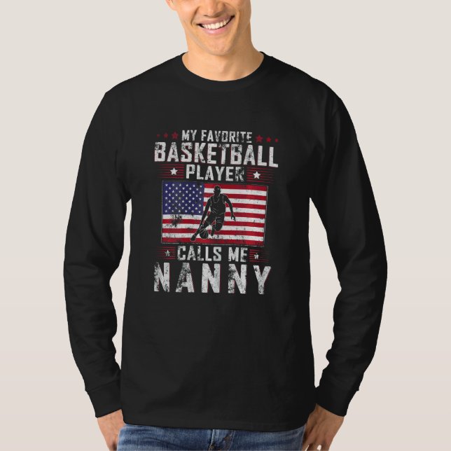Min favoritbasketspelare kallar mig Nann T Shirt (Framsida)