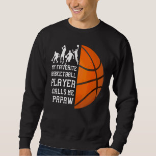 Min favoritbasketspelare kallar mig Papaw Lång Ärmad Tröja