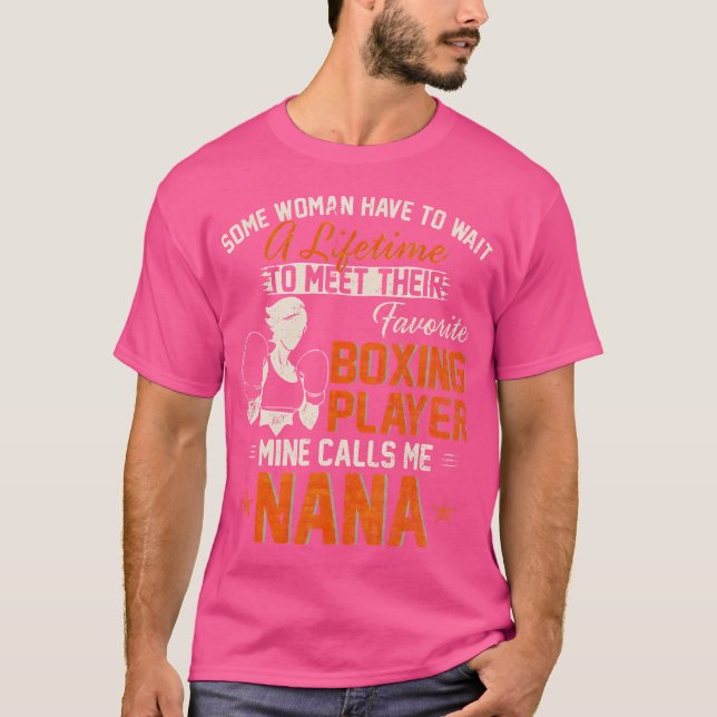 Min favoritbokspelare kallar mig Nana Funny Boxe T Shirt (Framsida)