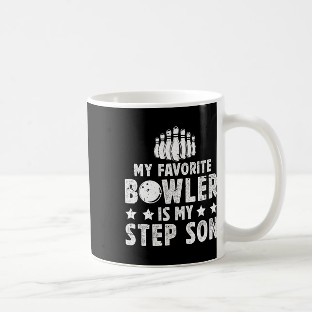 Min favoritBowlareare Stepdad Bowling Step-pappa i Kaffemugg (Höger)