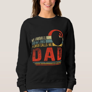 Min favoritBowling kallar mig Pappa Fars dag Manar T Shirt