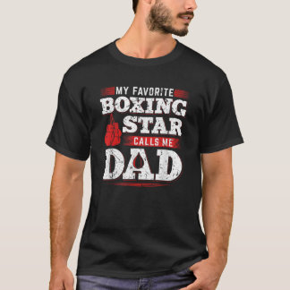 Min favoritboxing Star kallar mig Pappa Son dotter T Shirt