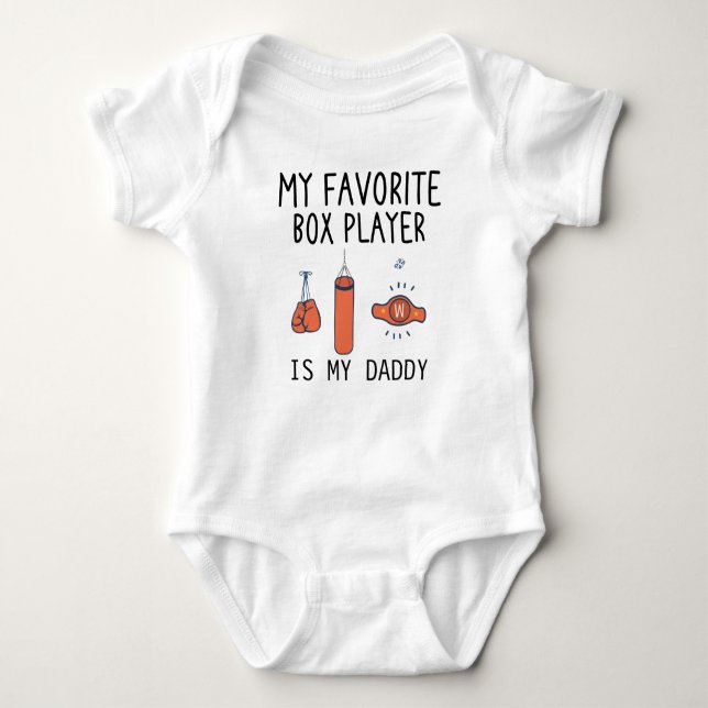 Min favoritboxspelare är min pappa - framtida boxe t shirt (Framsida)