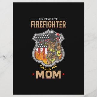 Min favoritbrandman kallar mig Mamma brandbekämpar Reklamblad