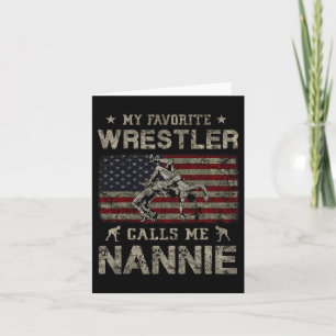 Min favoritbrottare kallar mig Nannie på mors dag Kort
