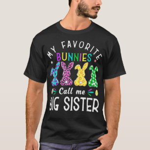 Min favoritbunnies kallar mig Big Sister Bunny Egg T Shirt