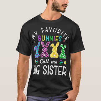 Min favoritbunnies kallar mig Big Sister Bunny Egg T Shirt