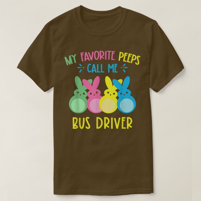 Min favoritbunnies kallar mig Buss Driver School B T Shirt (Design framsida)
