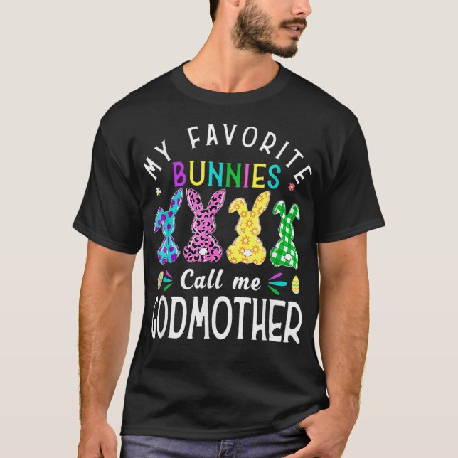Min favoritbunnies kallar mig Godmor Bunny Egg L T Shirt (Framsida)