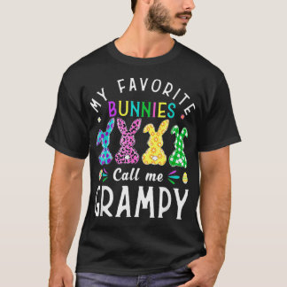 Min favoritbunnies kallar mig Grampy Bunny Egg Leo T Shirt