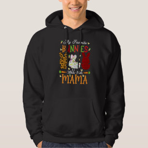 Min favoritbunnies kallar mig Mamma Bunny Öron Fun Hoodie