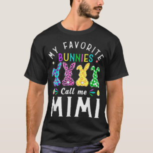 Min favoritbunnies kallar mig Mimi Bunny Egg Leopa T Shirt