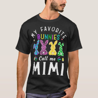 Min favoritbunnies kallar mig Mimi Bunny Egg Leopa T Shirt