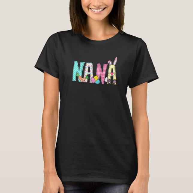 Min favoritbunnies kallar mig Nana Nana Påsk Bunn T Shirt (Framsida)