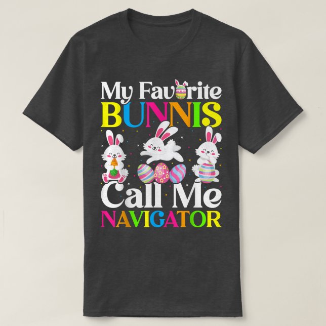 Min favoritbunny Ring mig Navigator Påsk  T Shirt (Design framsida)