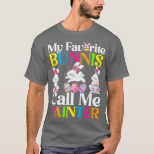 Min favoritbunny Ring mig Painter Påsk T Shirt