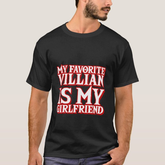 Min favoritby är min flickvän t shirt (Framsida)