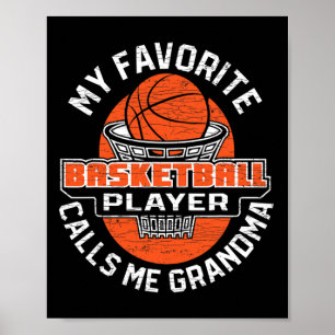 Min favoritbysketbyll Player anropar mig Grandma 1 Poster