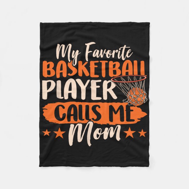 Min favoritbysketbyll Player anropar mig Mamma Tea Fleecefilt (Framsidan)