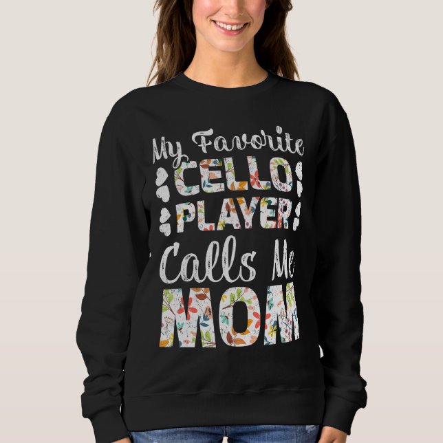 Min favoritCello Player ringer mig Mamma T Shirt (Framsida)