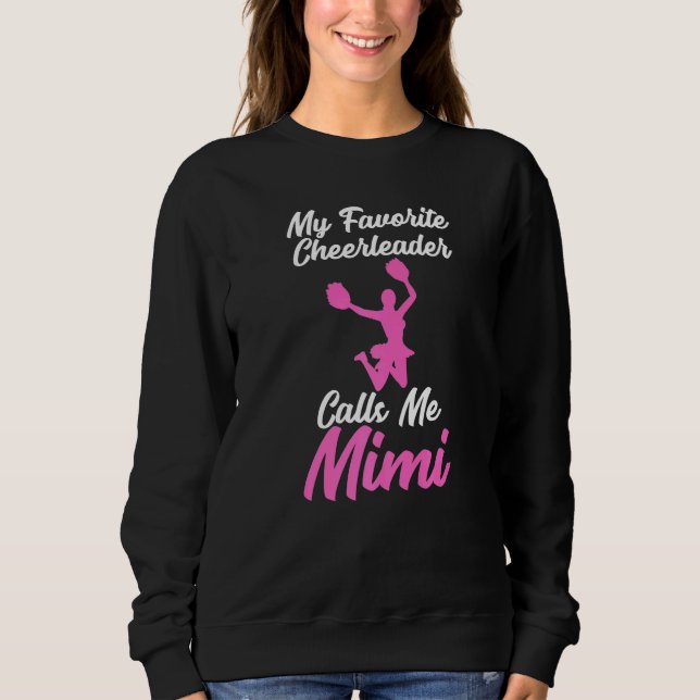 Min favoritCheerledare kallar mig Mimi Sarcastic T T Shirt (Framsida)