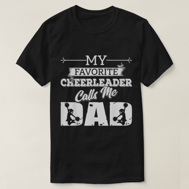 Min favoritCheerLedare kallar mig Pappa Cheer Far T Shirt (Design framsida)